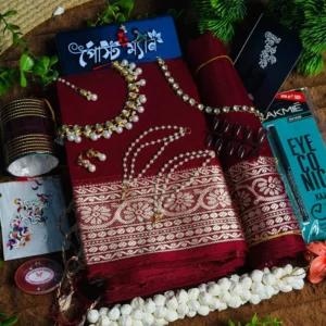 প্রিমিয়াম তাতের শাড়ি কম্বো